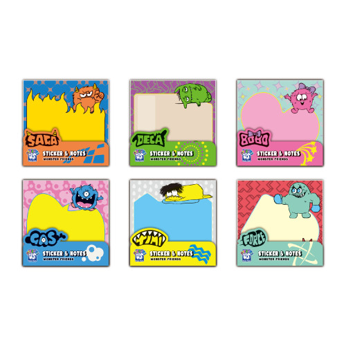 Monster Sticker and Notes