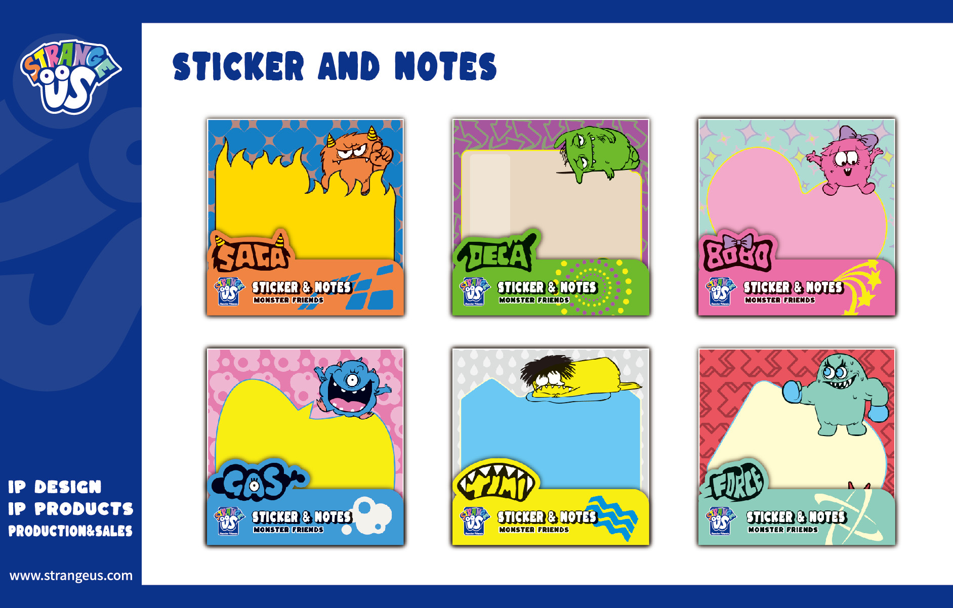 Cute Monster Click Pens