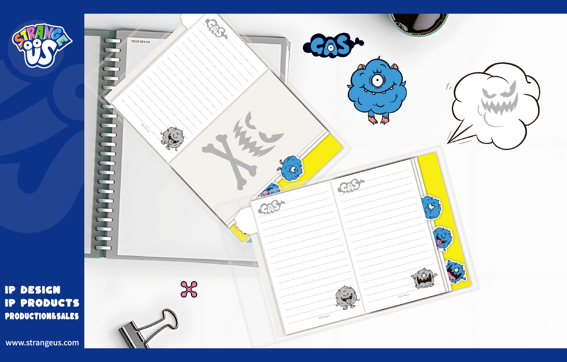 Cute Monster Click Pens