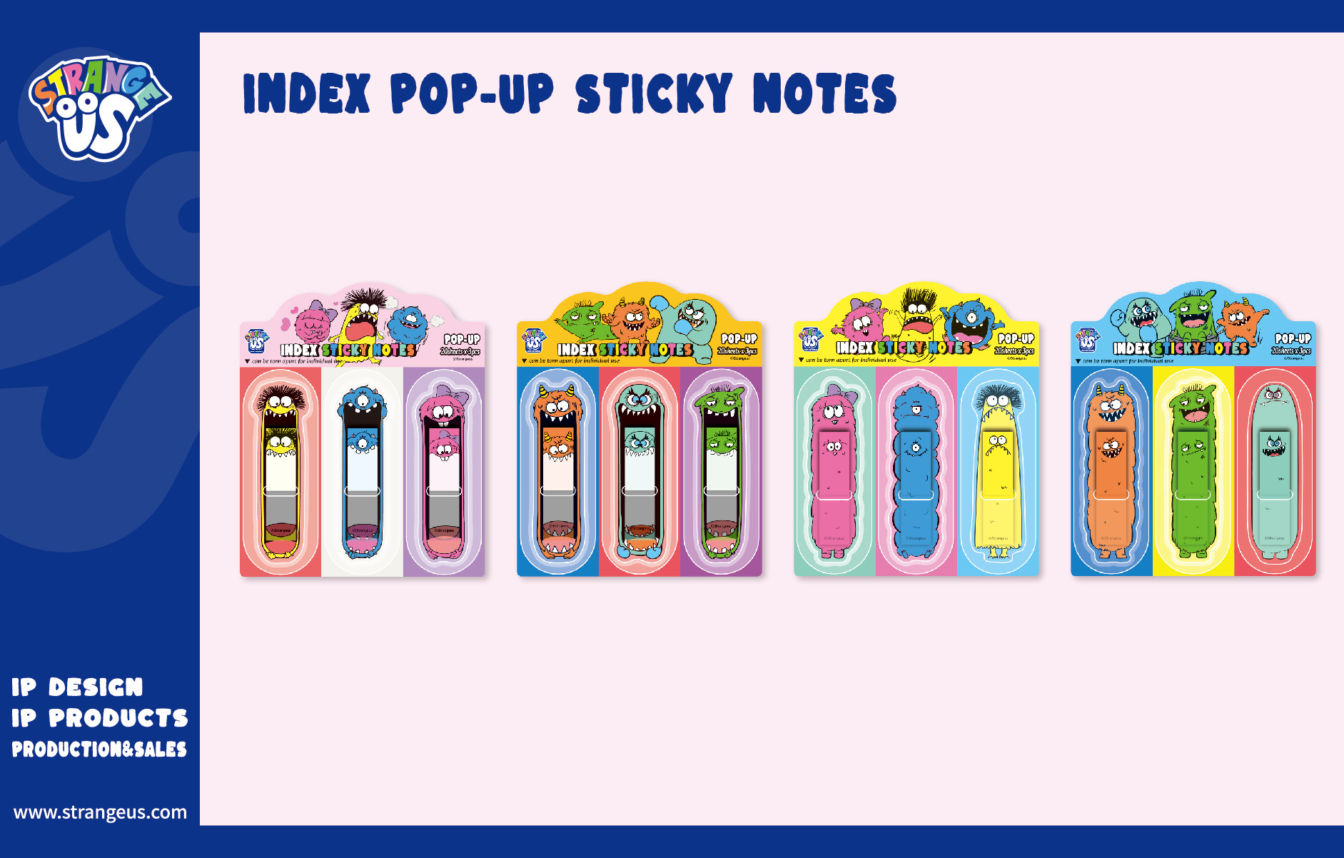 Cute Monster Click Pens