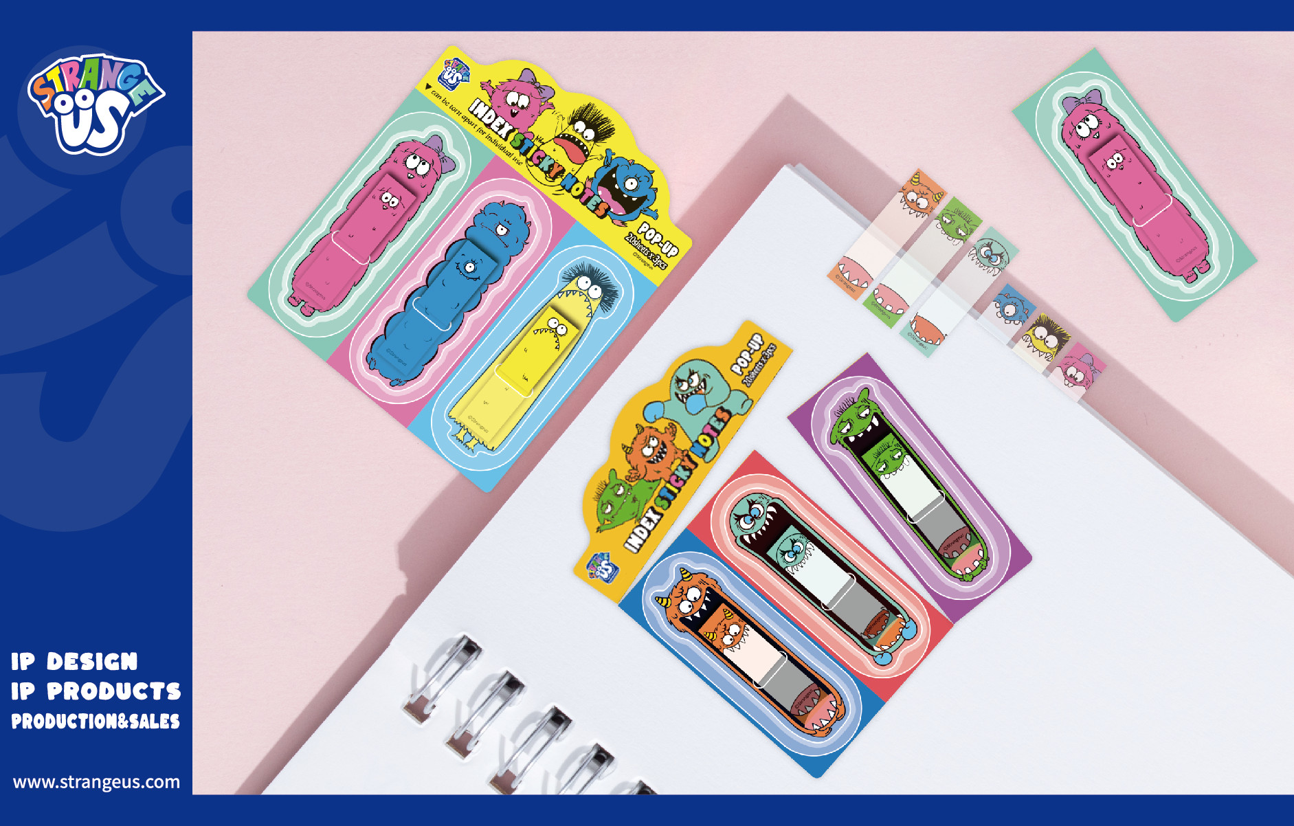 Cute Monster Click Pens