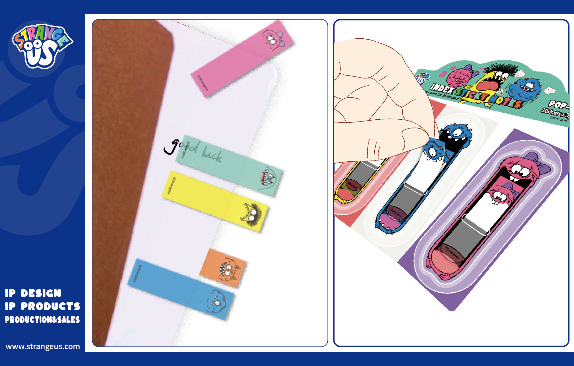 Cute Monster Click Pens