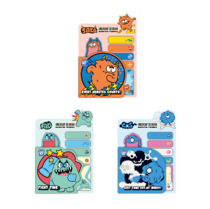 Monster Bi-fold Sticky  Note Pad