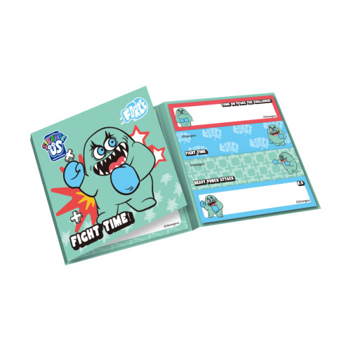 Monster Tri-fold Sticky  Note Pad