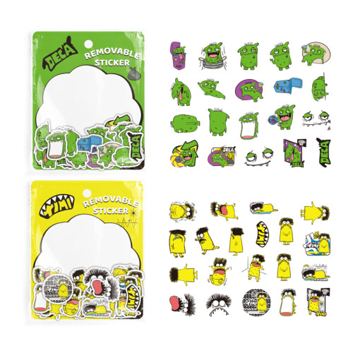 Monster Tri-fold Sticky  Note Pad