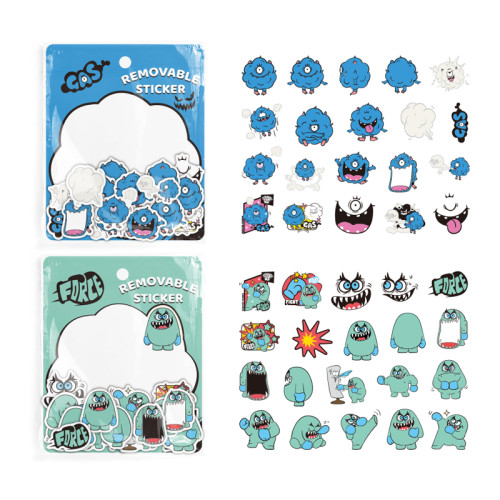 Monster Tri-fold Sticky  Note Pad