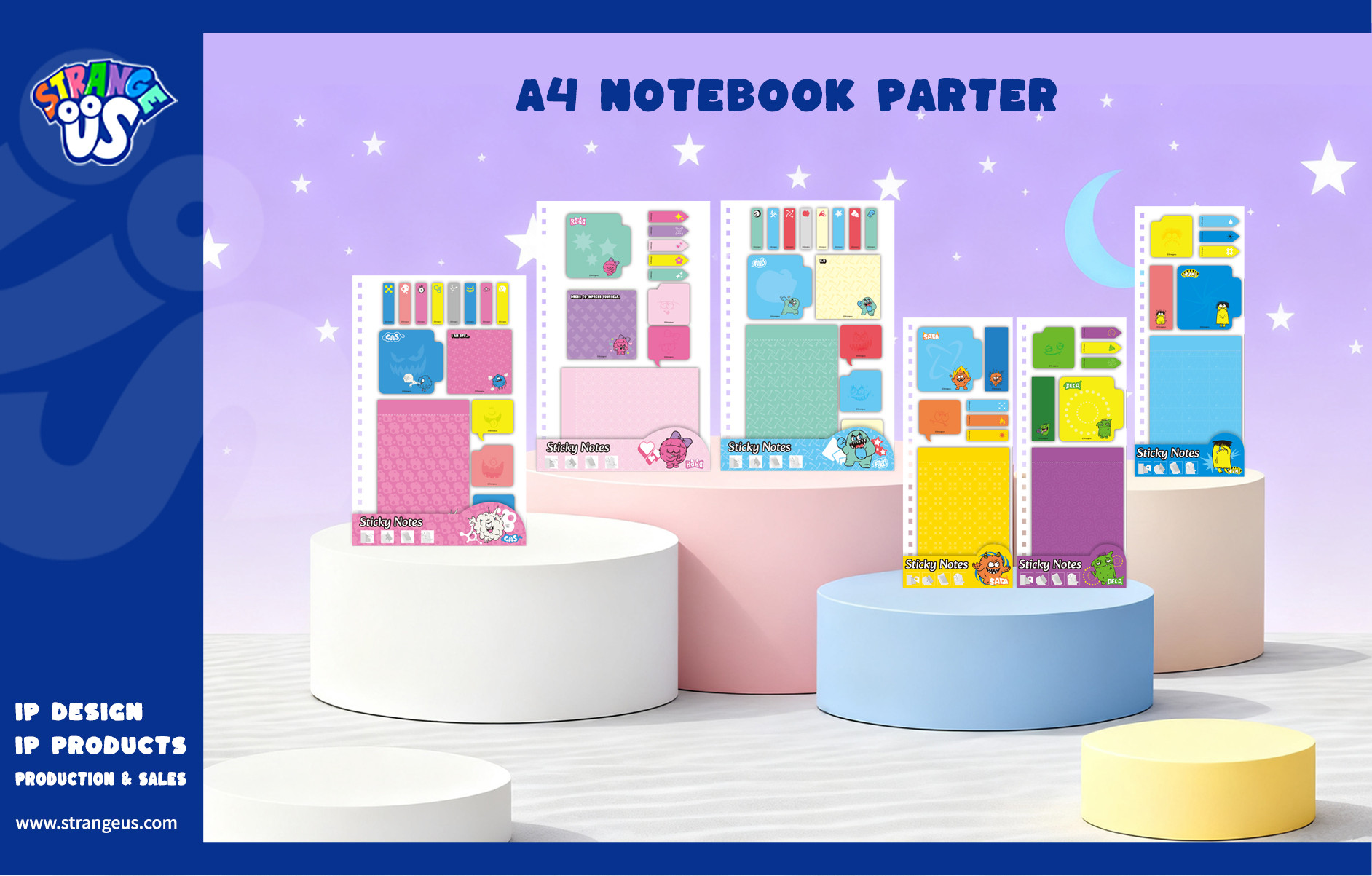 Cute Monster Click Pens