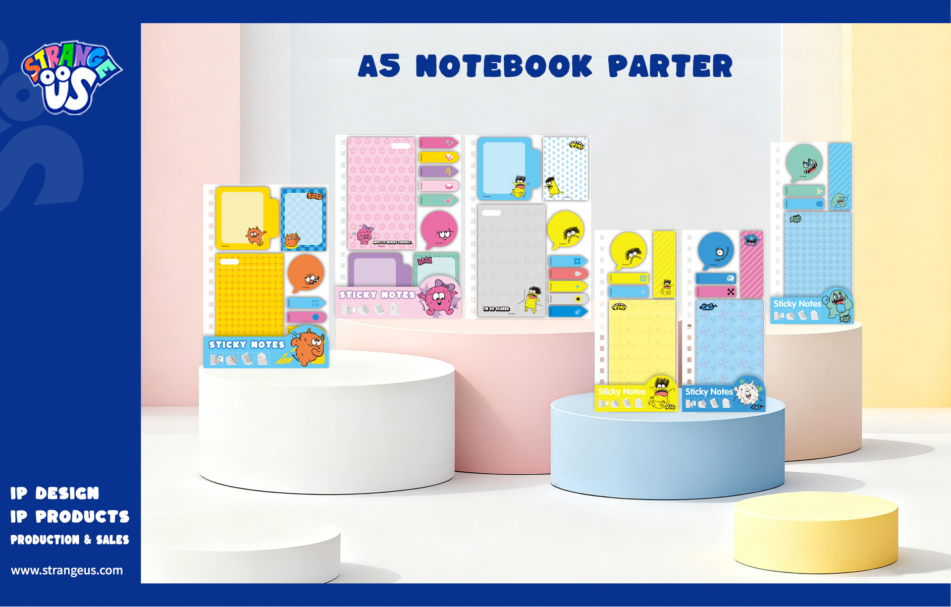 Cute Monster Click Pens