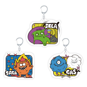 Monster Acrylic Keychains