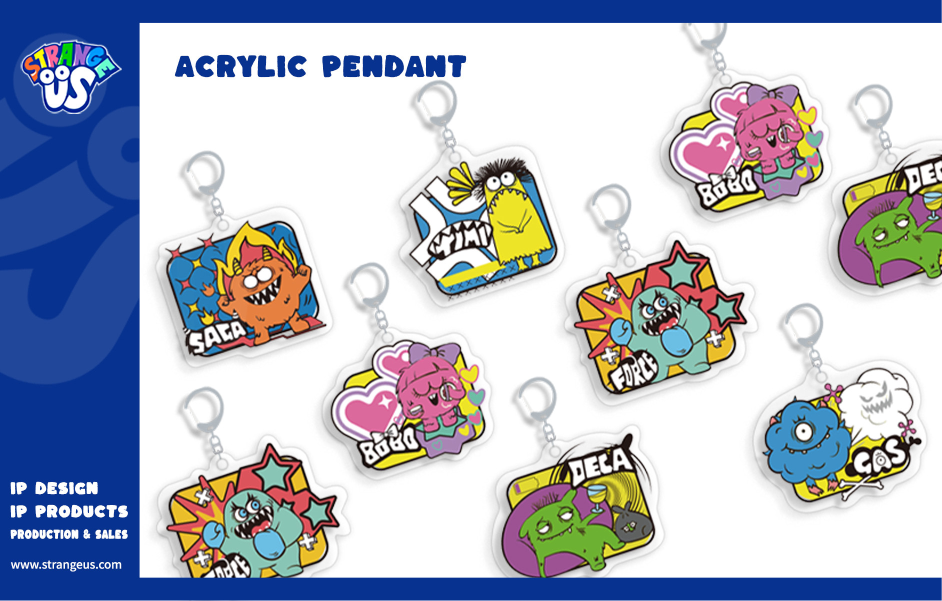 Cute Monster Click Pens