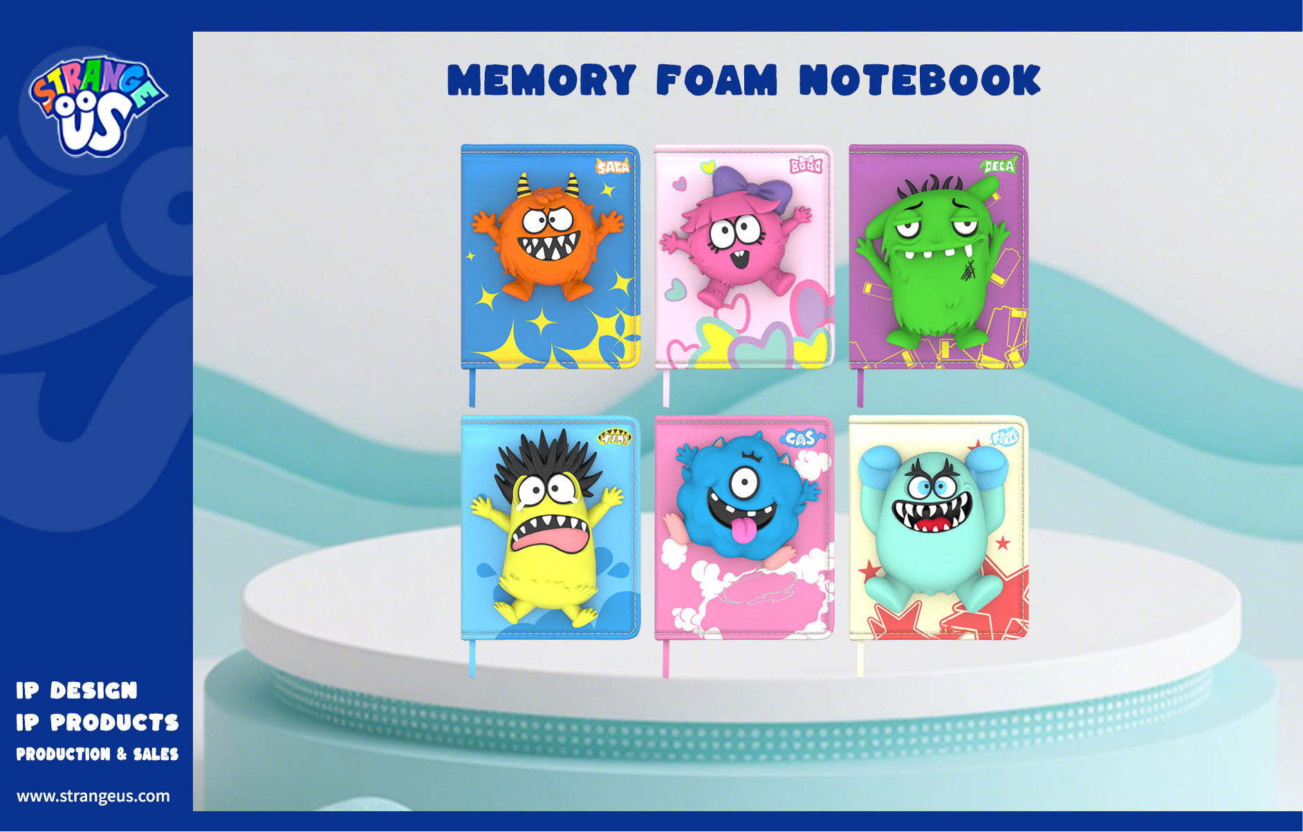 Cute Monster Click Pens
