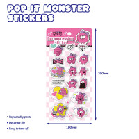 Pop-it Monster Stickers
