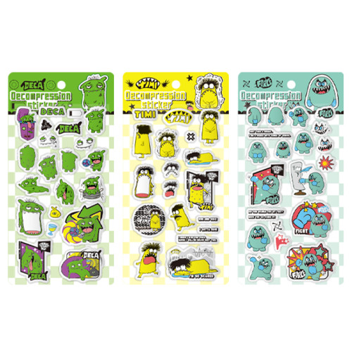Pop-it Monster Stickers