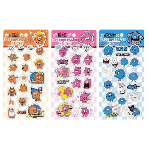 Pop-it Monster Stickers
