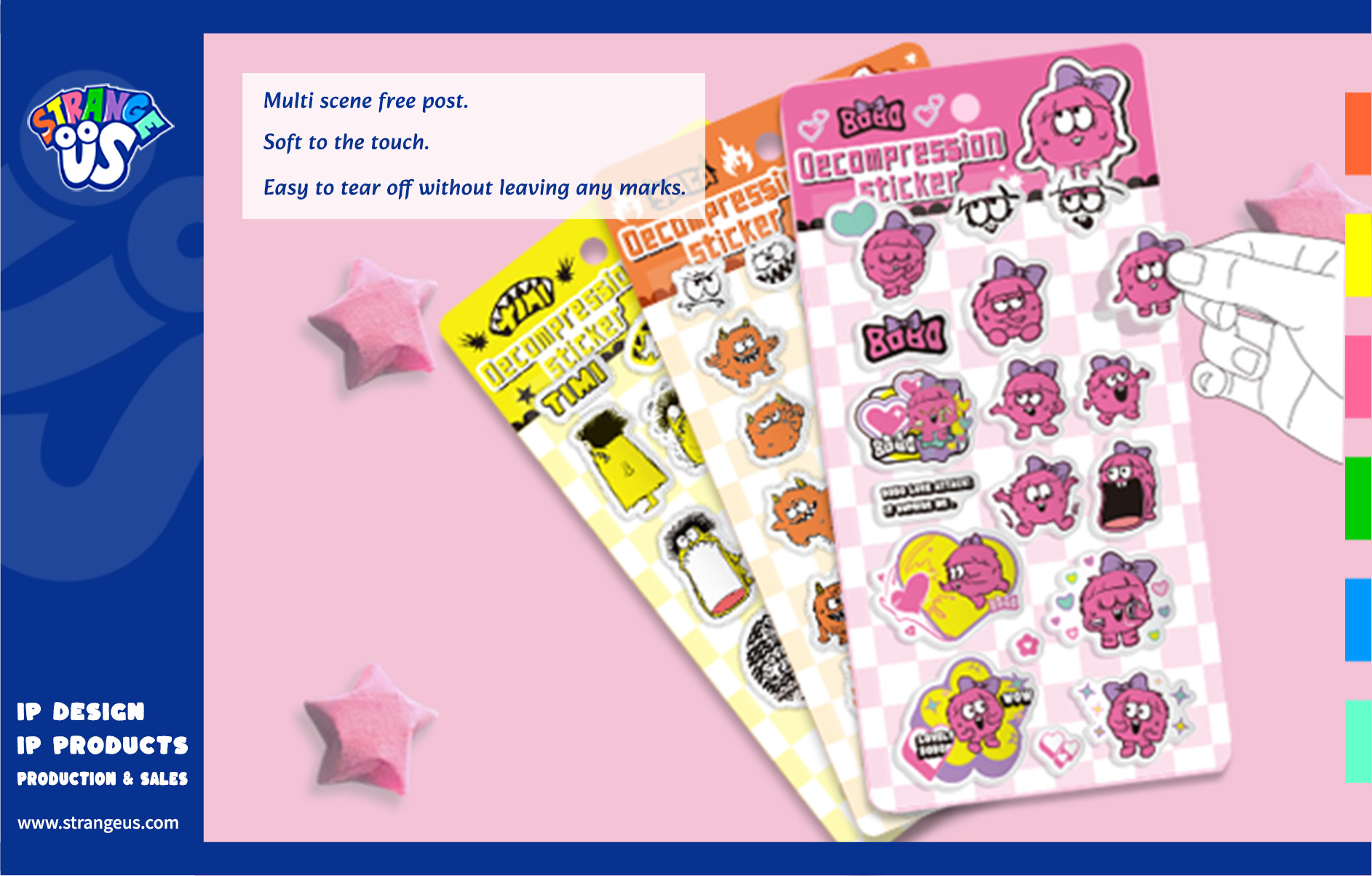 Cute Monster Click Pens