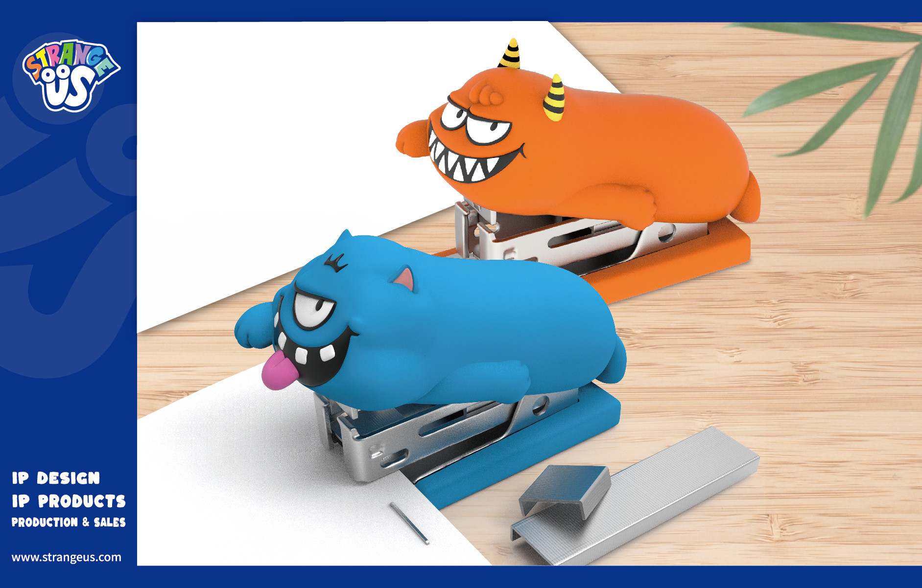 Cute Monster Click Pens