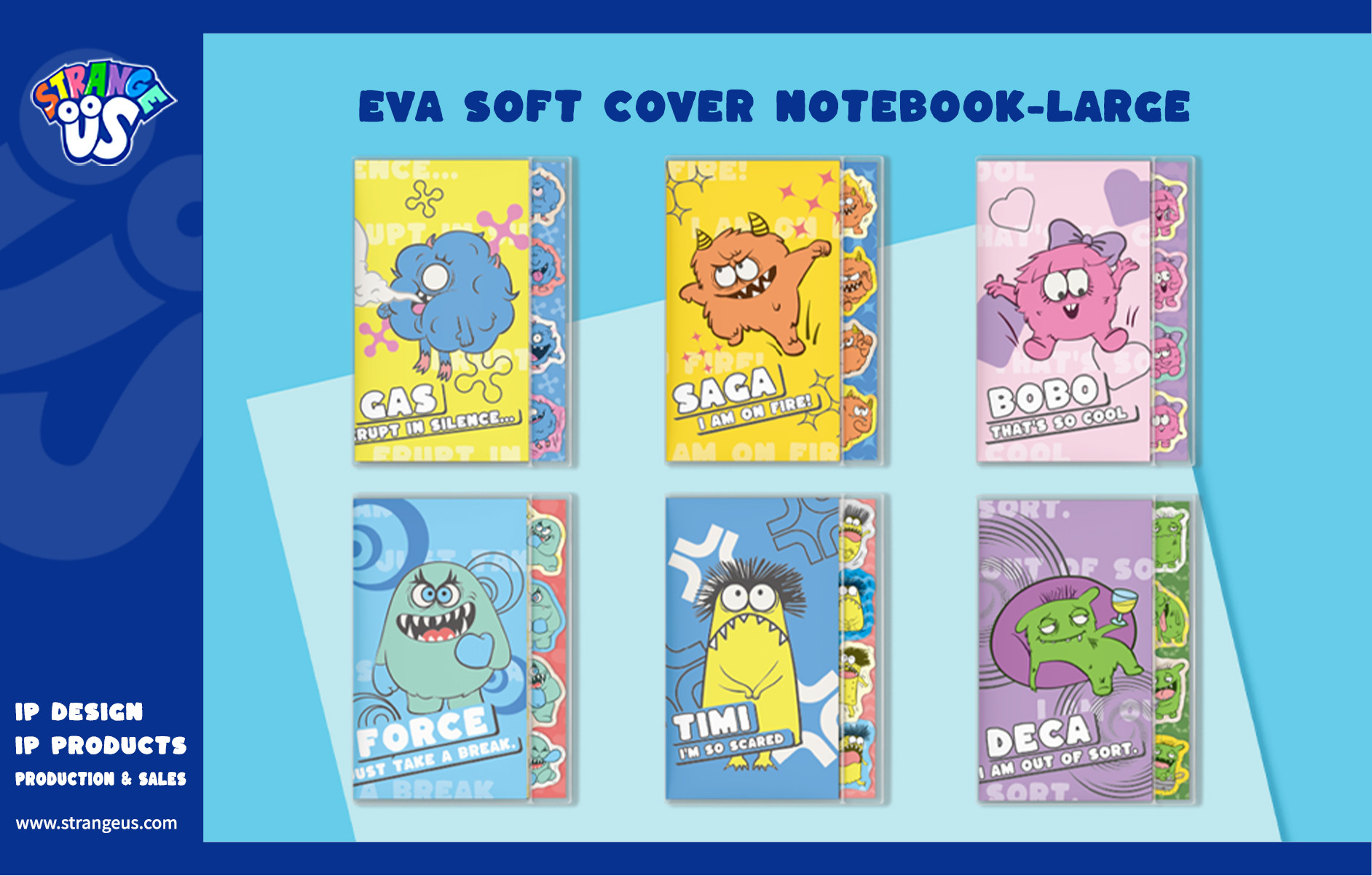 Cute Monster Click Pens