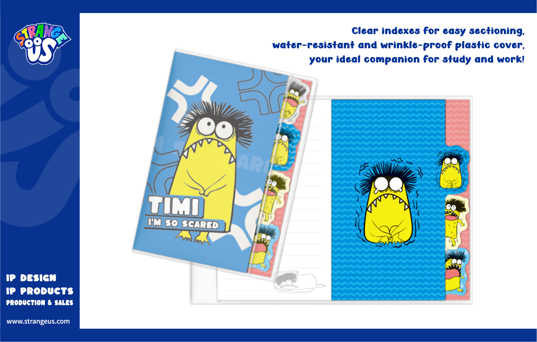Cute Monster Click Pens