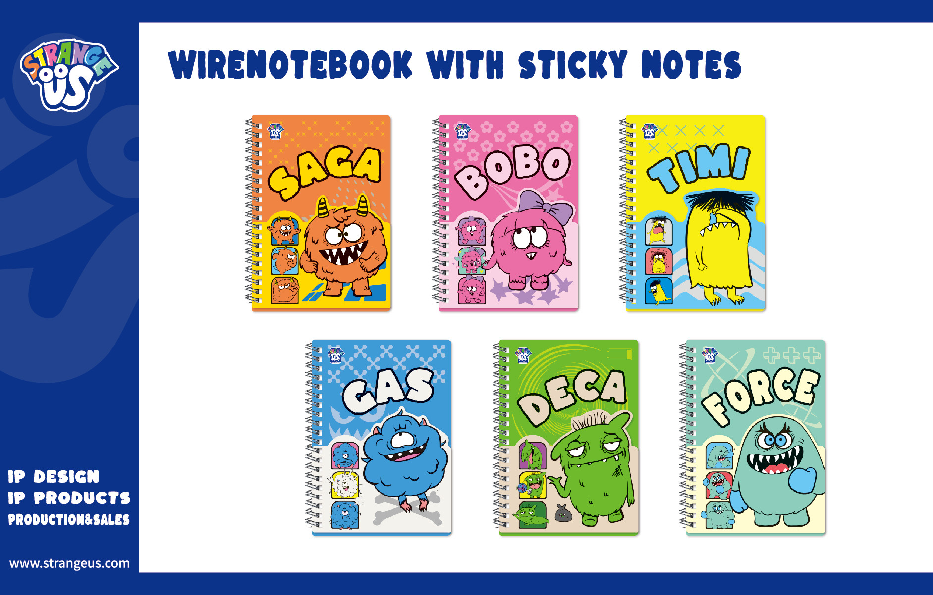 Cute Monster Click Pens