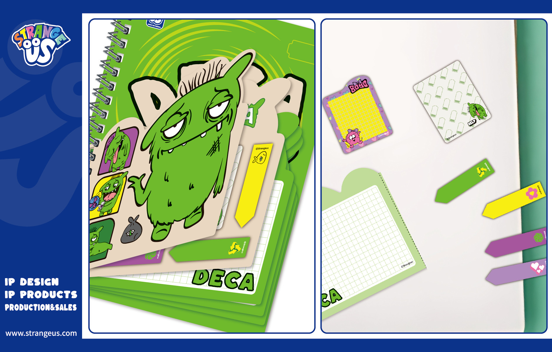 Cute Monster Click Pens