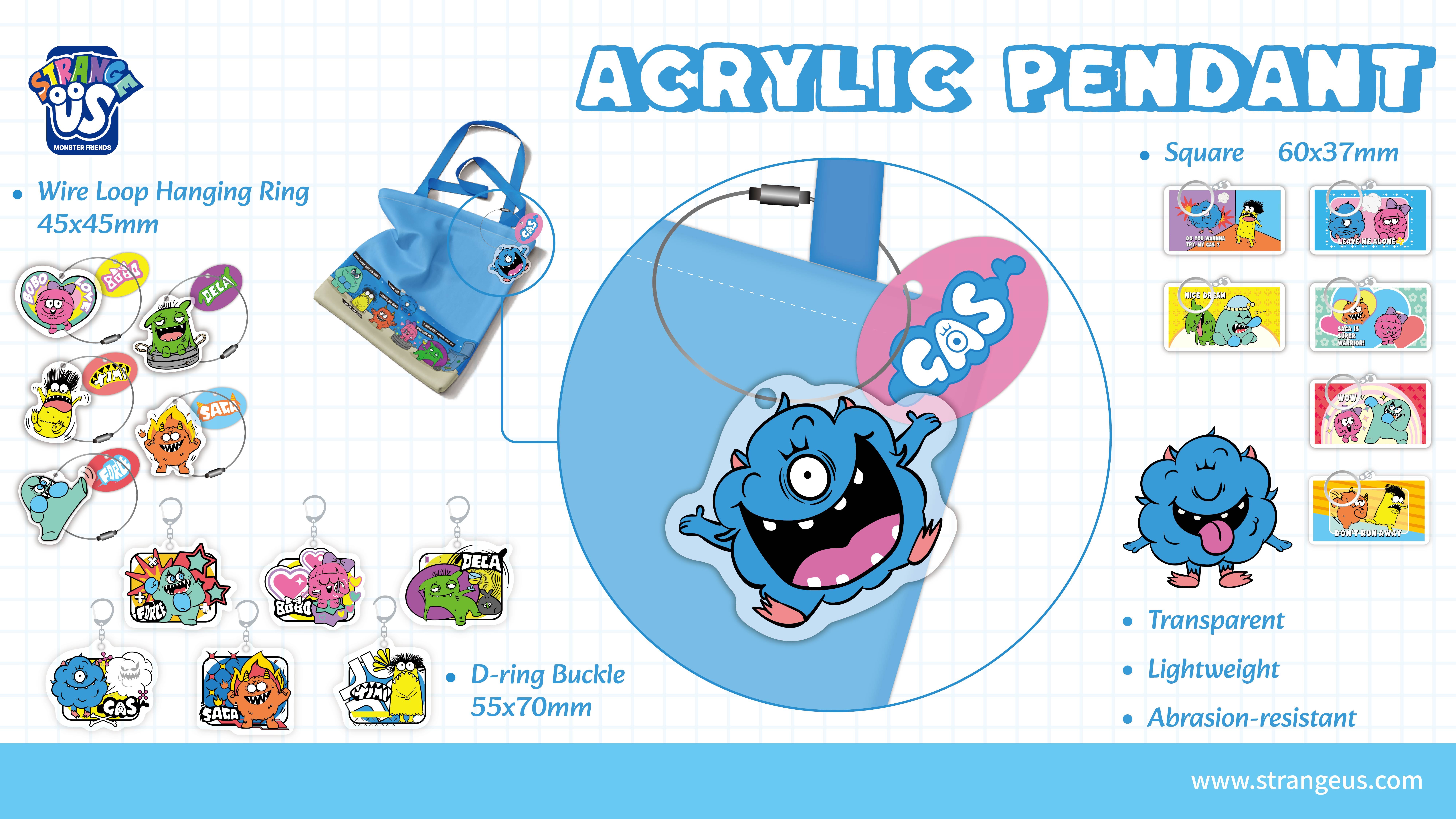 Cute Monster Click Pens