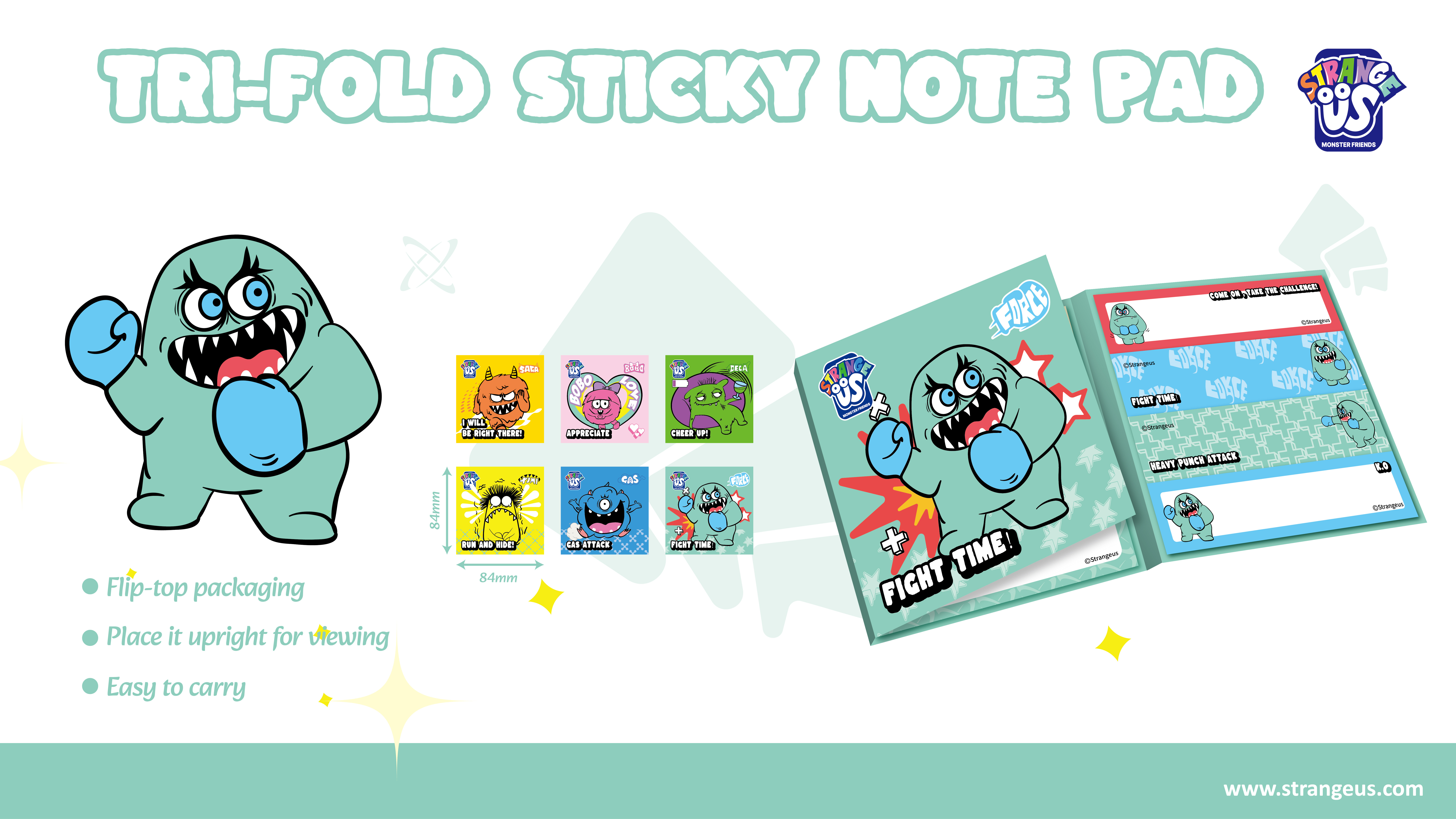 Cute Monster Click Pens