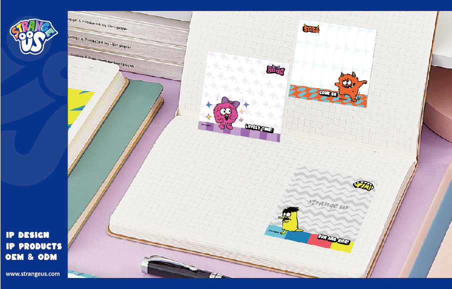 Cute Monster Click Pens