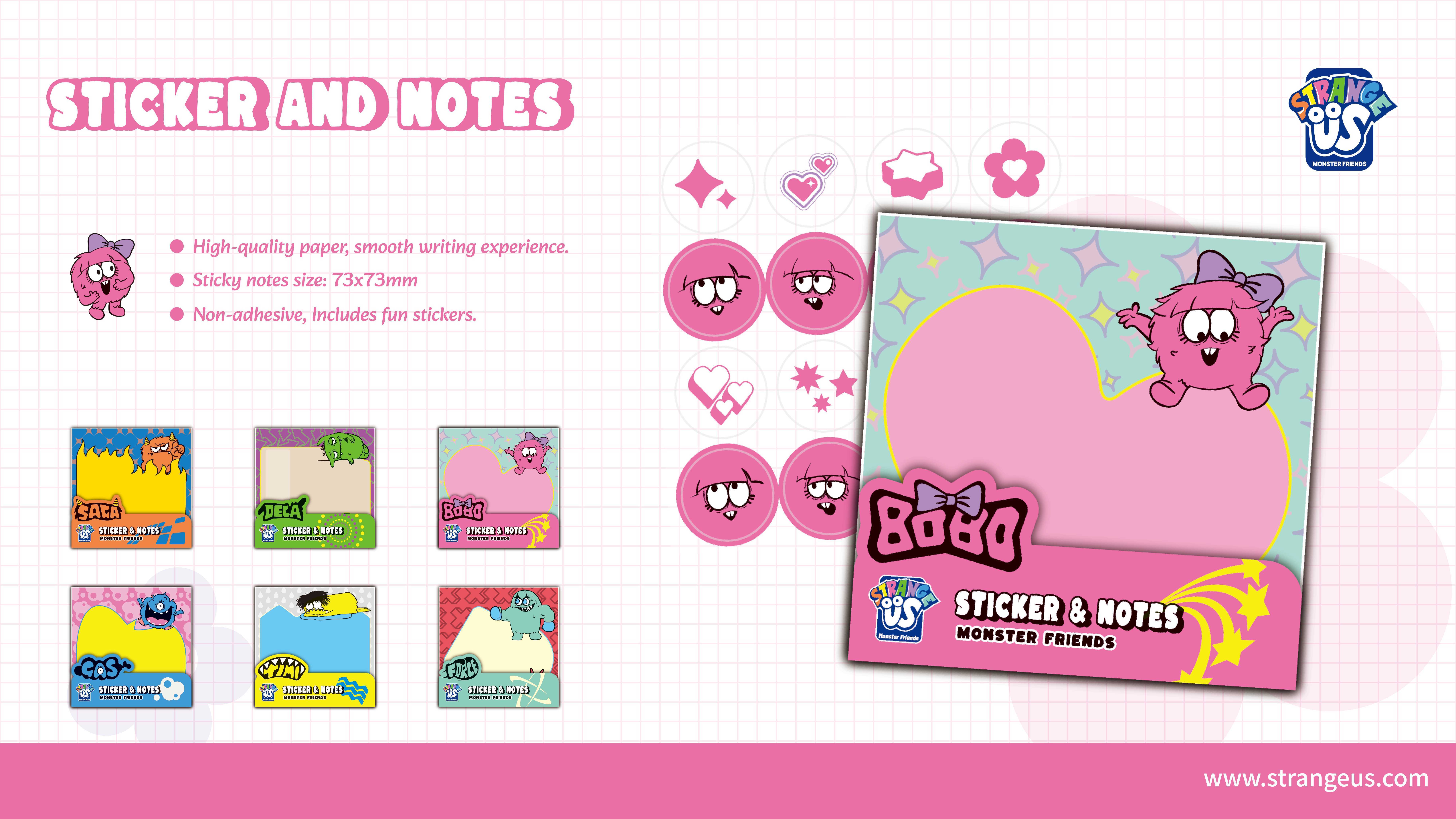 Cute Monster Click Pens