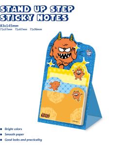 Monster Stand up step sticky notes