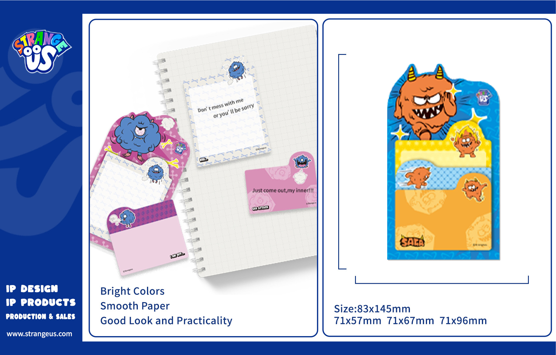 Cute Monster Click Pens