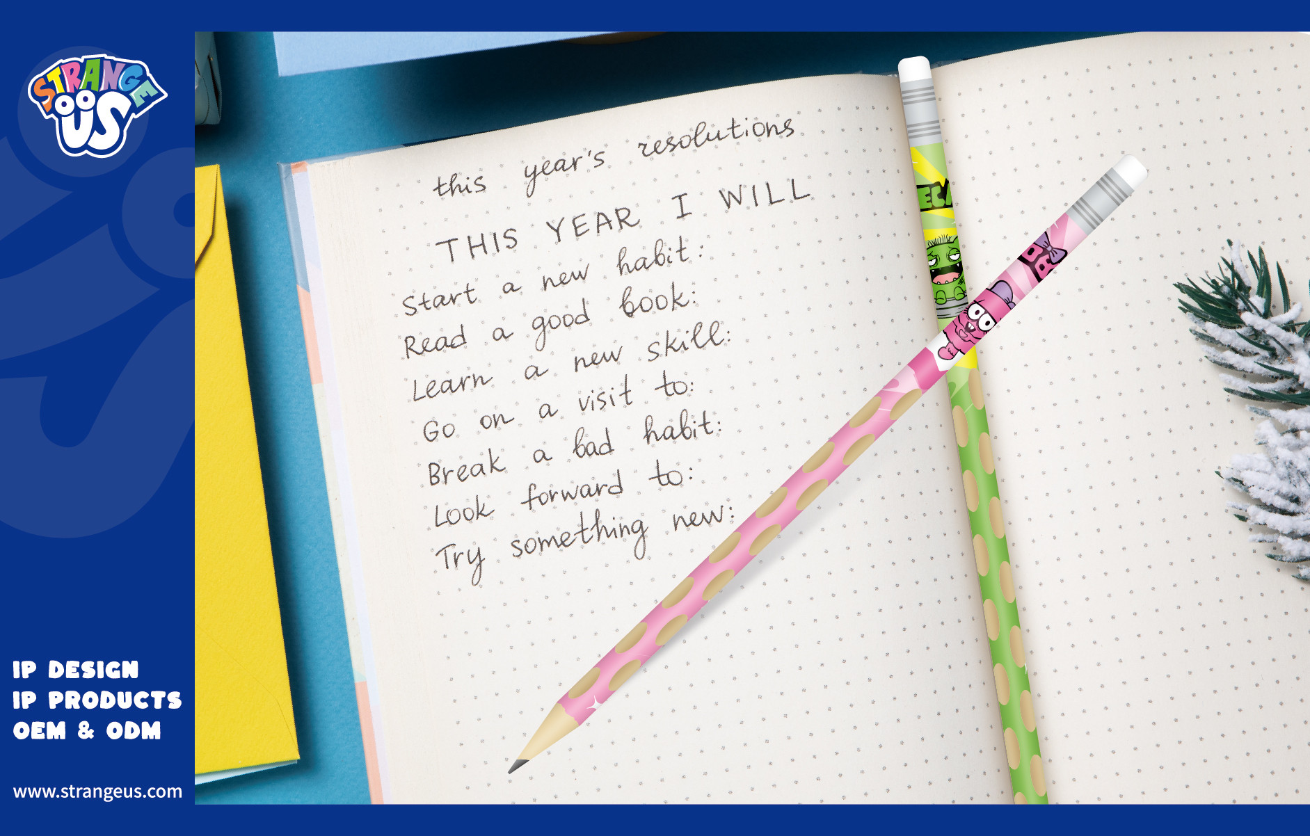 Cute Monster Click Pens