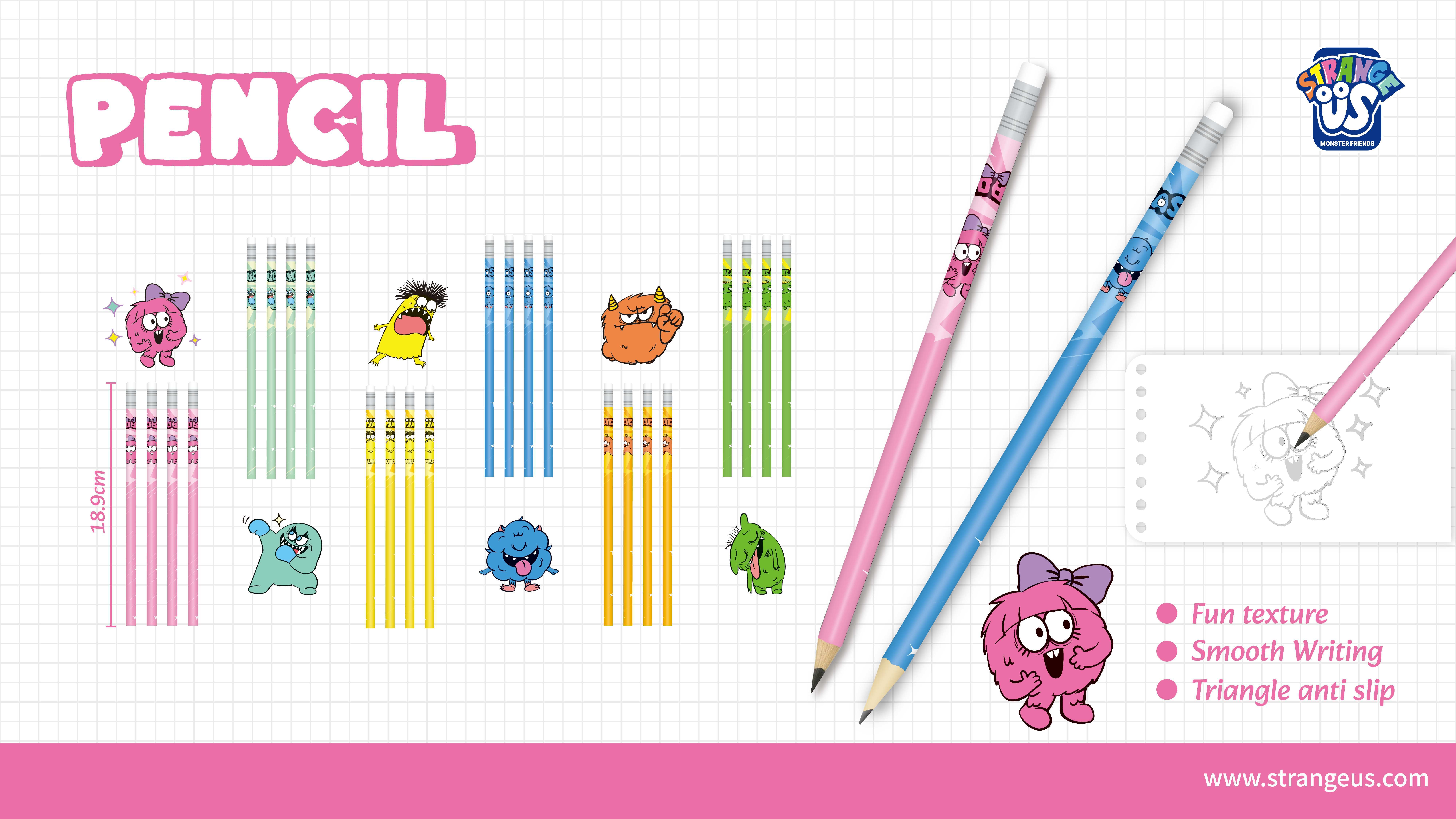 Cute Monster Click Pens