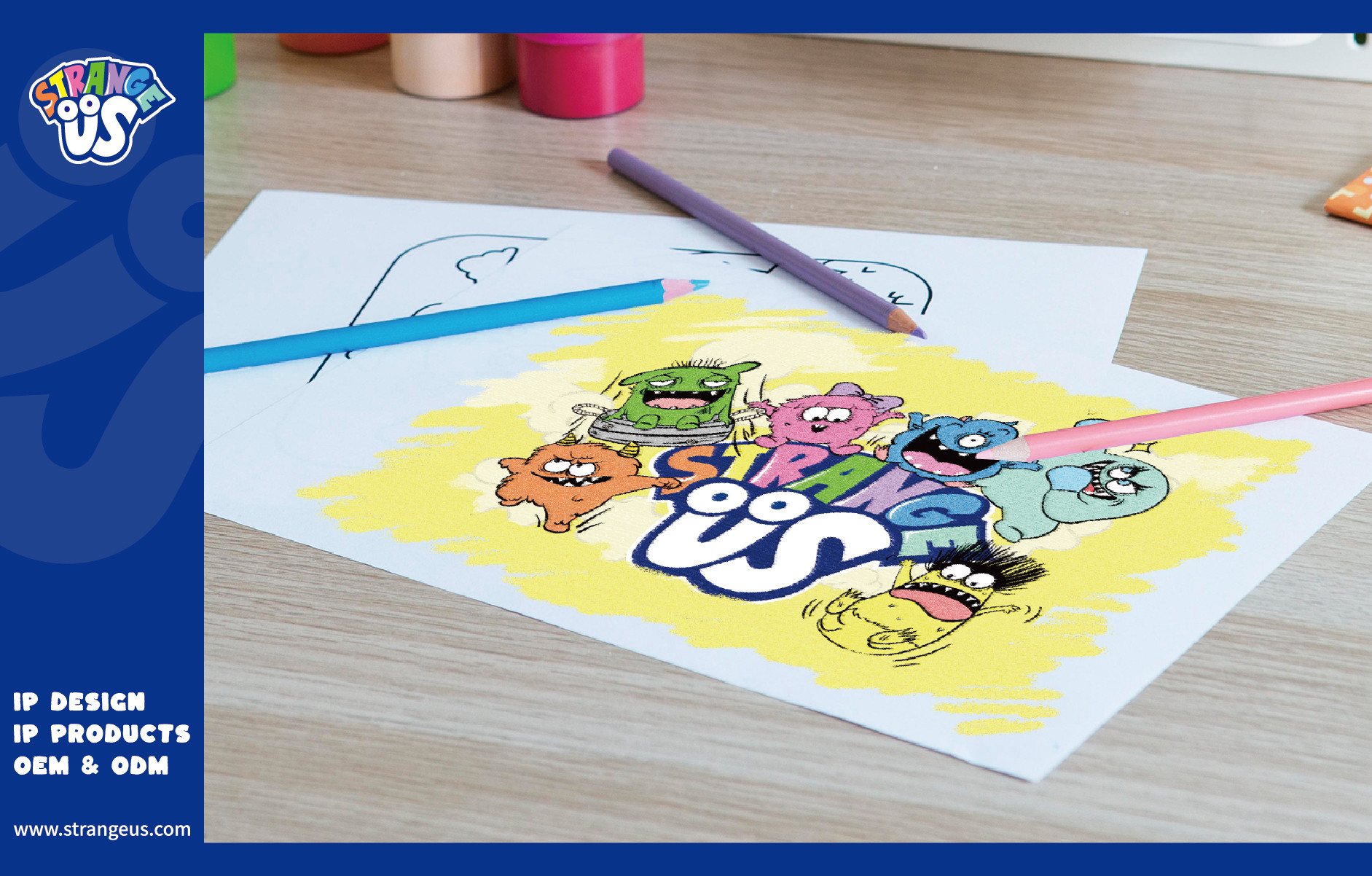 Cute Monster Click Pens