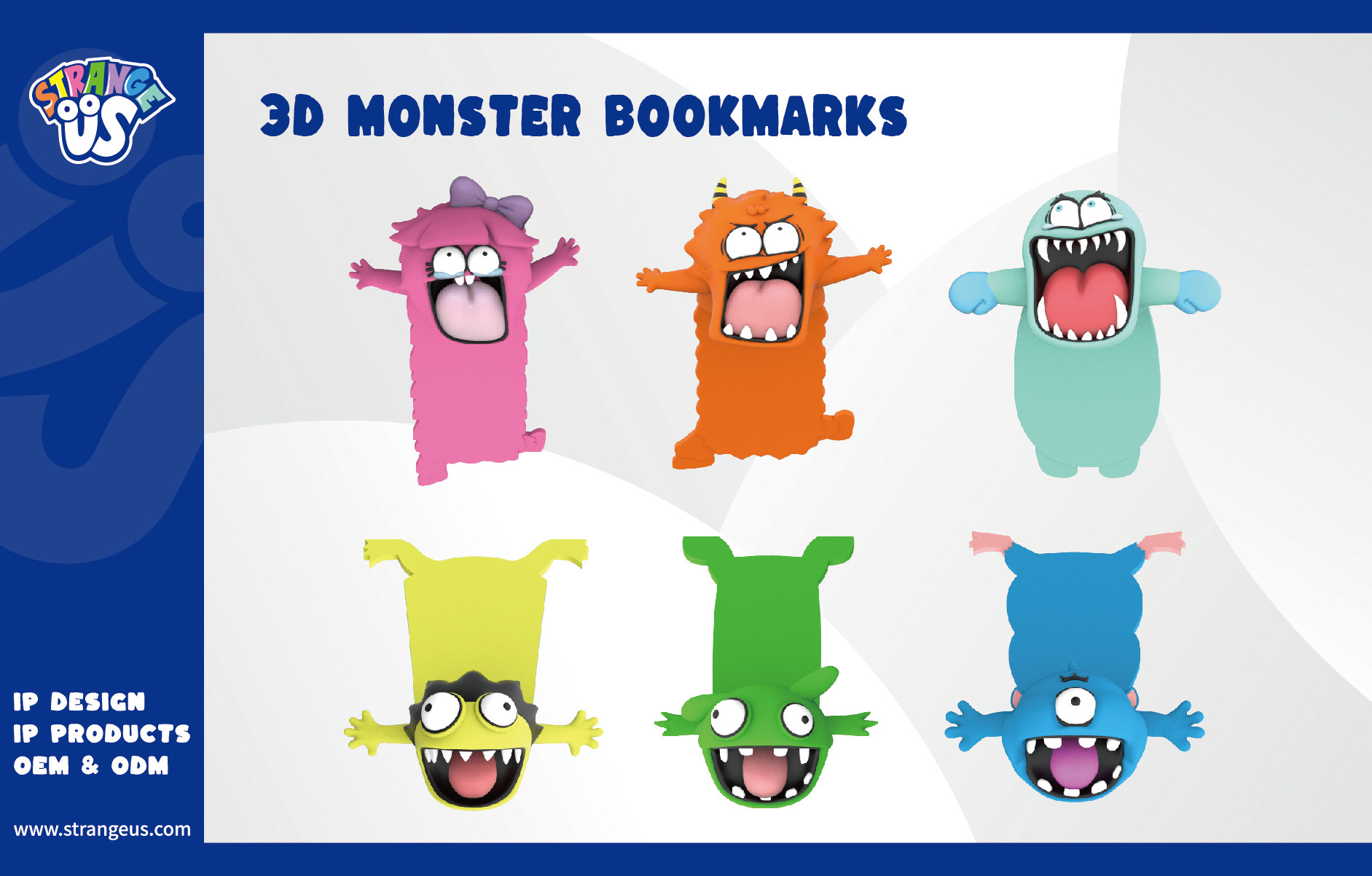 Cute Monster Click Pens