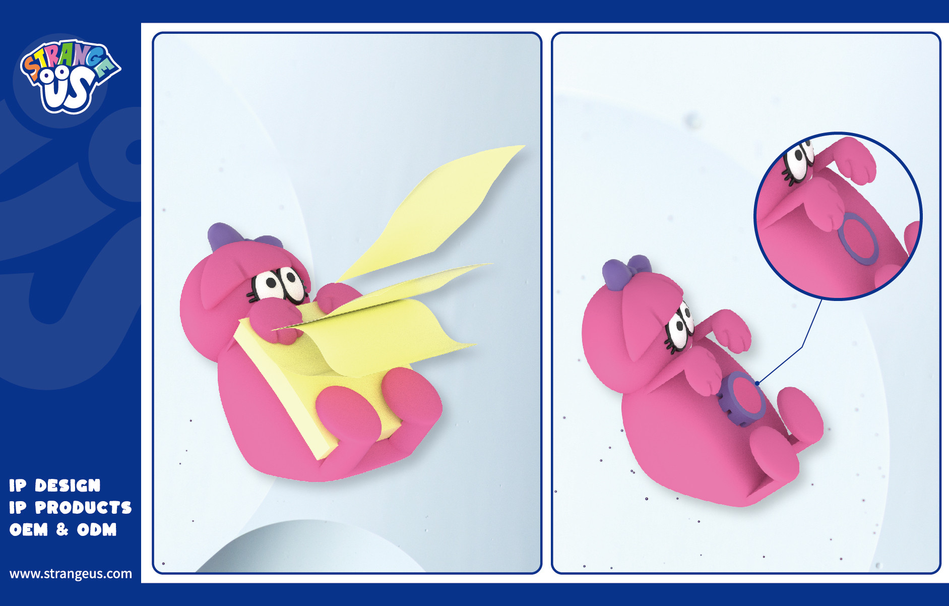 Cute Monster Click Pens