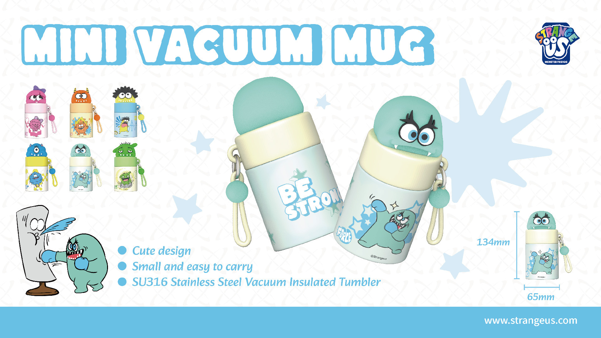 Cute Monster Click Pens