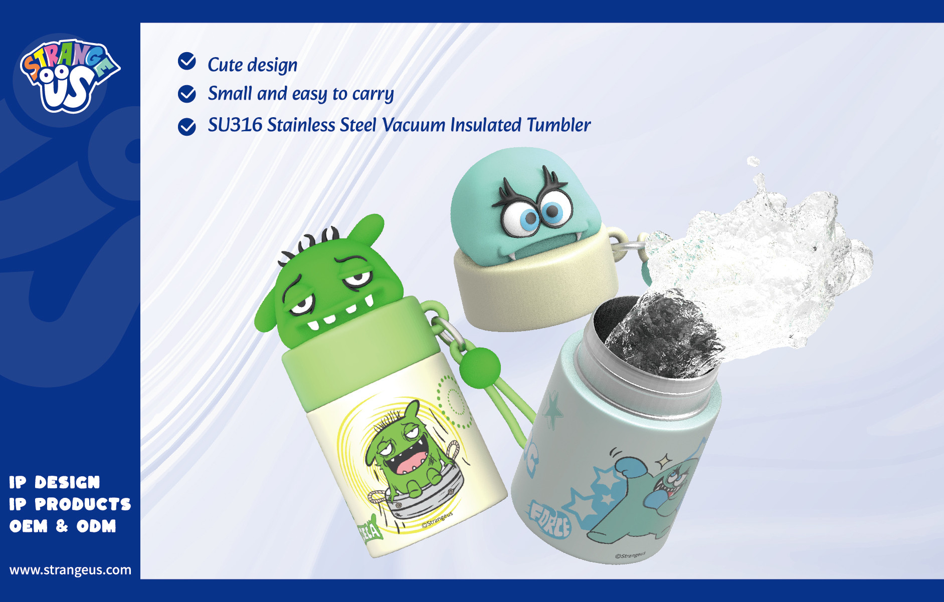 Cute Monster Click Pens