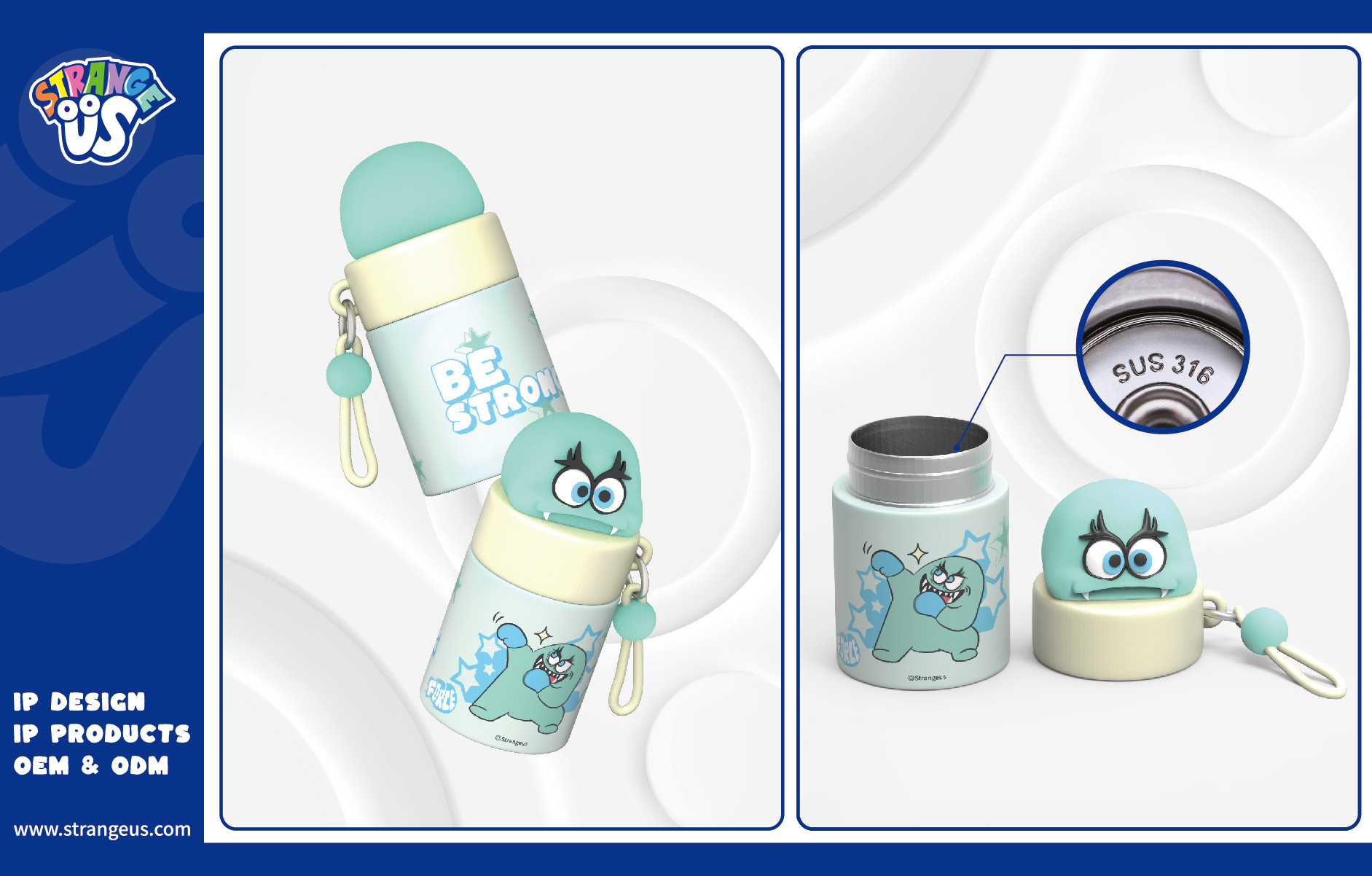 Cute Monster Click Pens