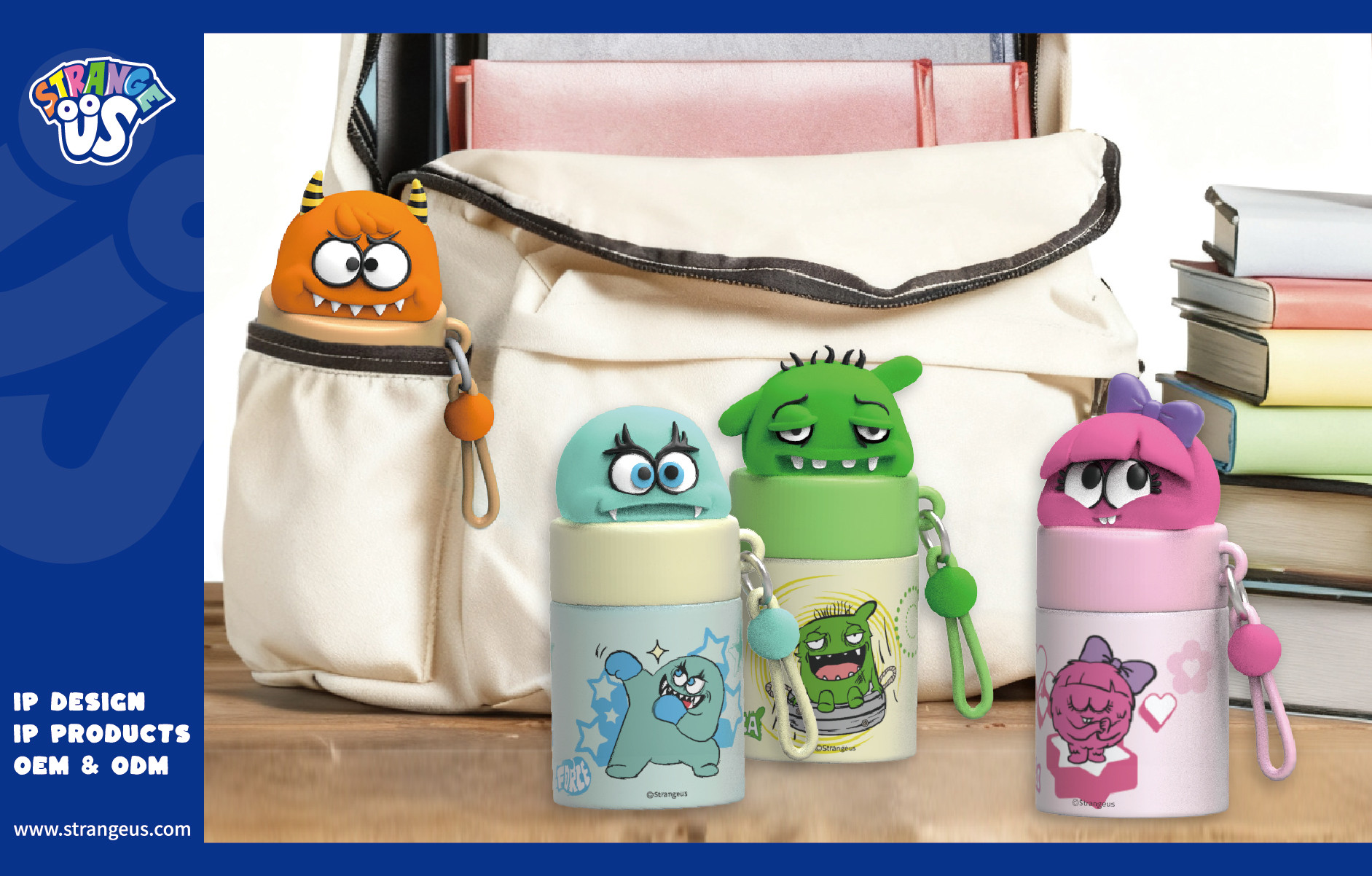 Cute Monster Click Pens
