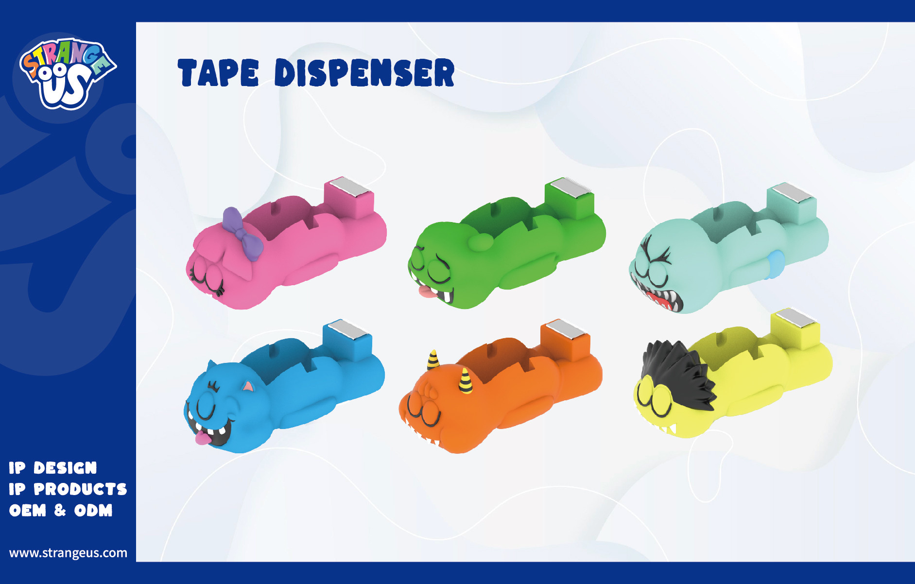 Cute Monster Click Pens