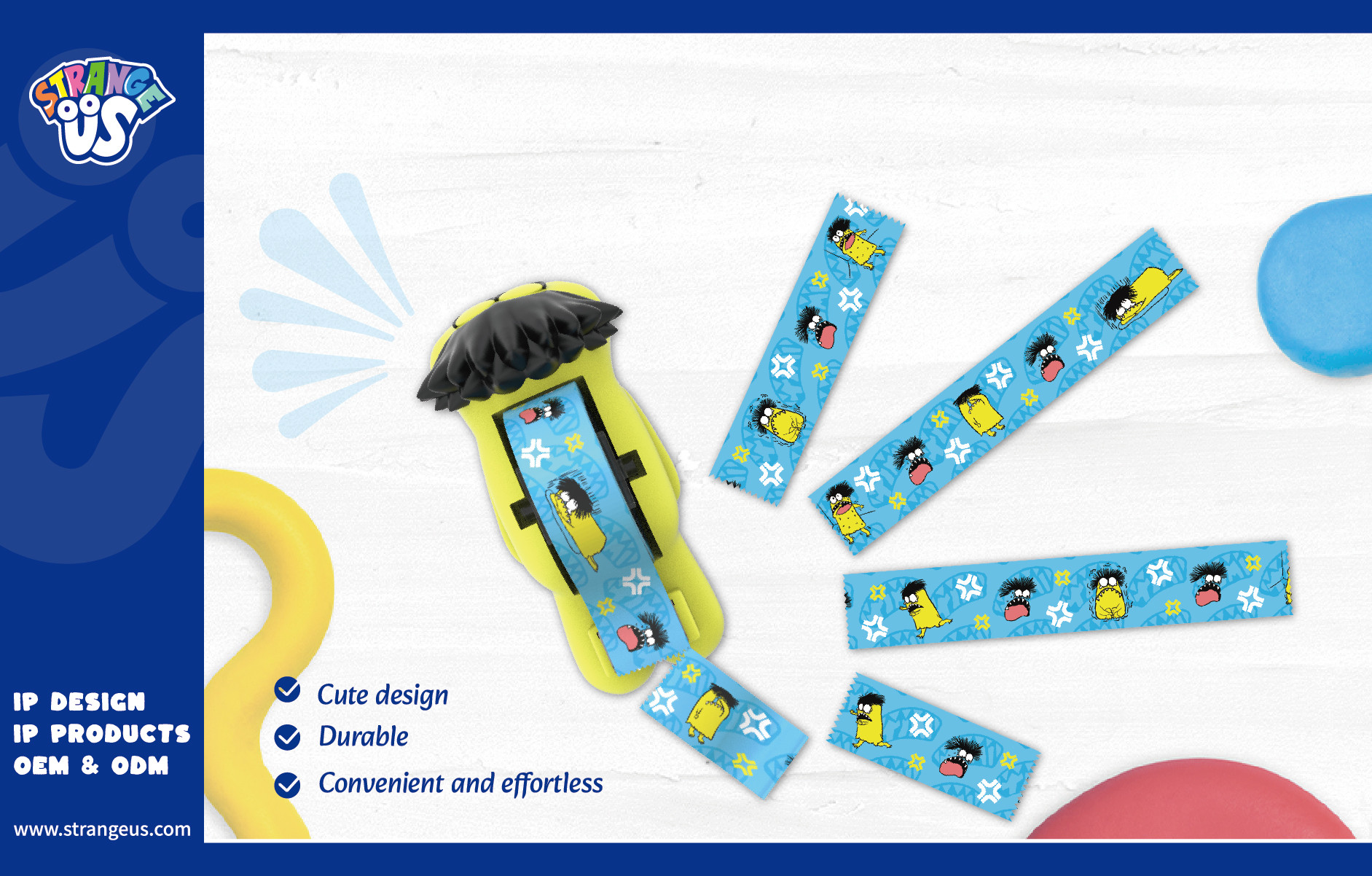Cute Monster Click Pens