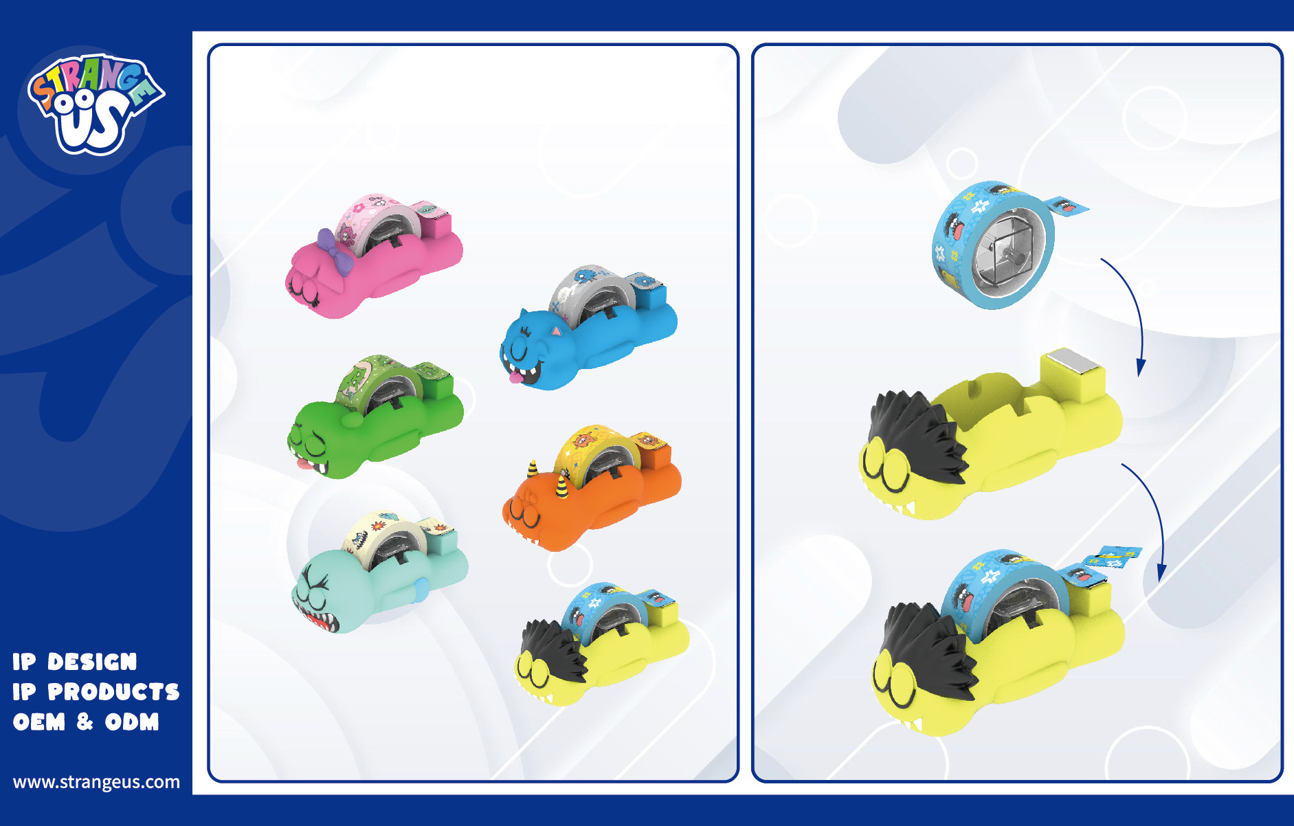 Cute Monster Click Pens