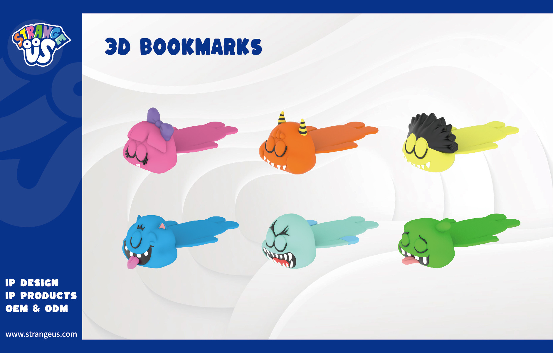 Cute Monster Click Pens