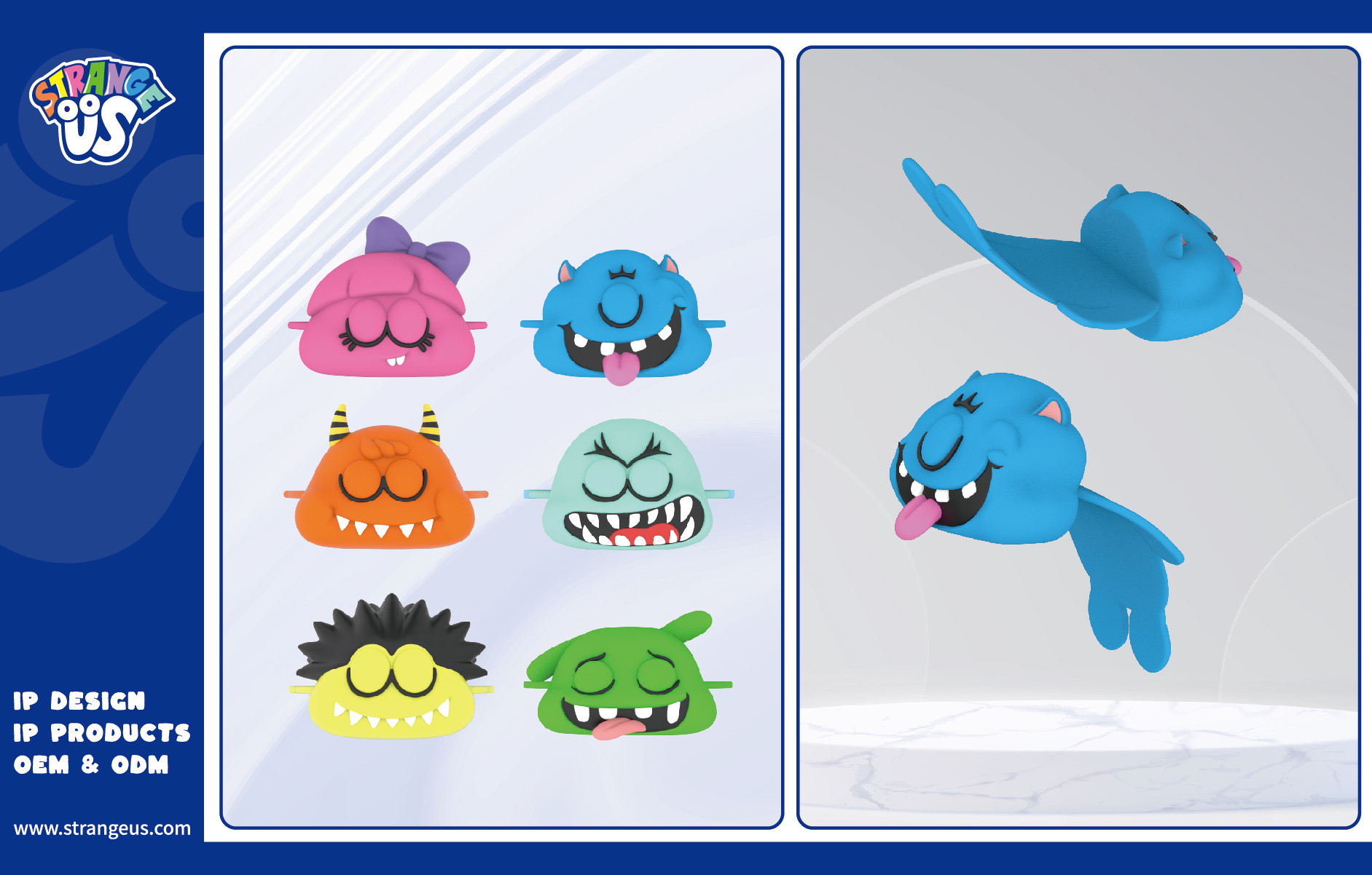 Cute Monster Click Pens