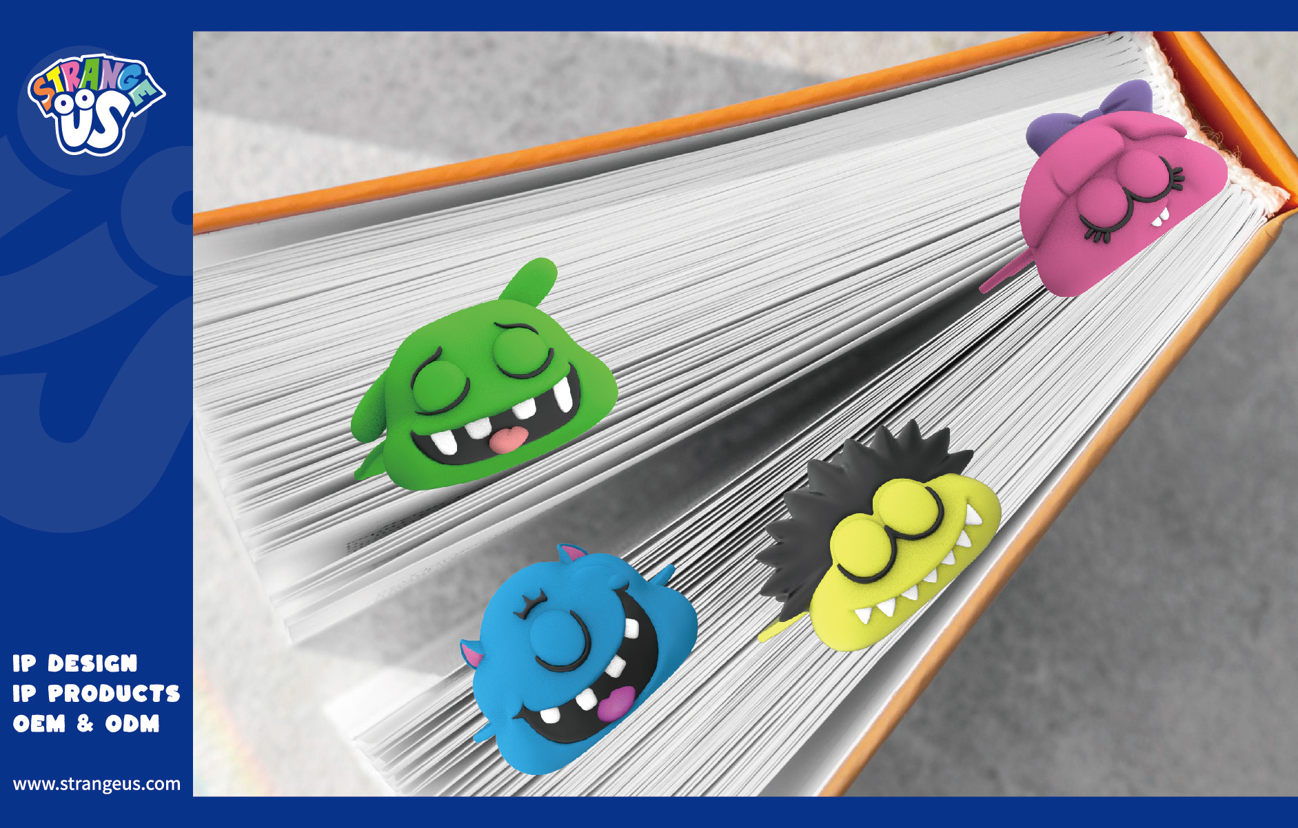 Cute Monster Click Pens