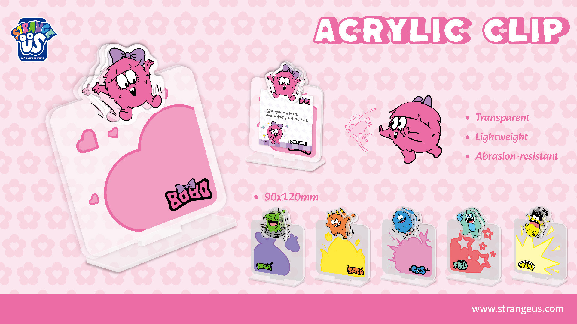 Cute Monster Click Pens