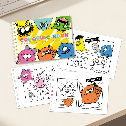 Monster Coloring Book （Spiral wire-bound）