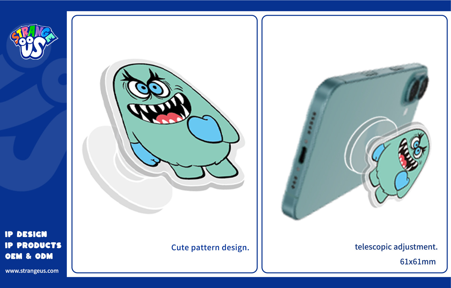 Cute Monster Click Pens