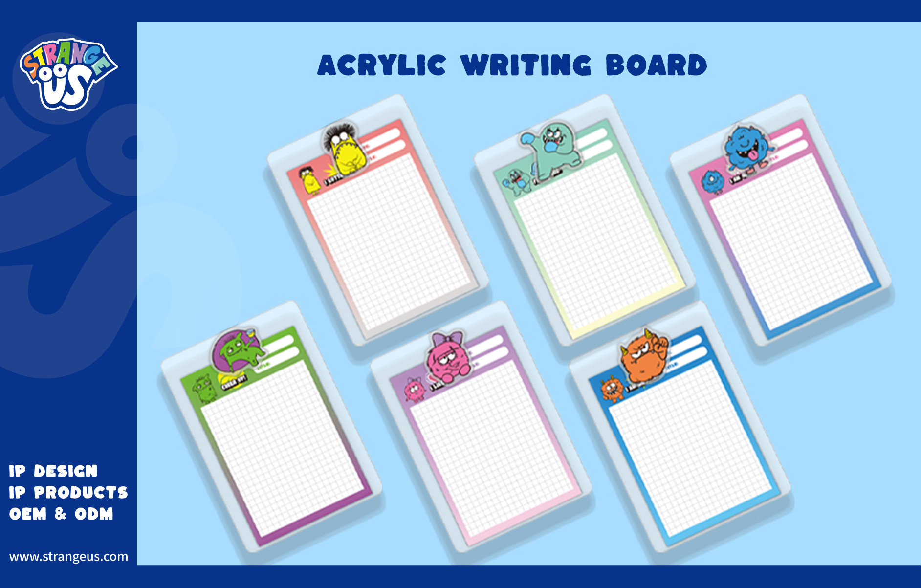 Cute Monster Click Pens