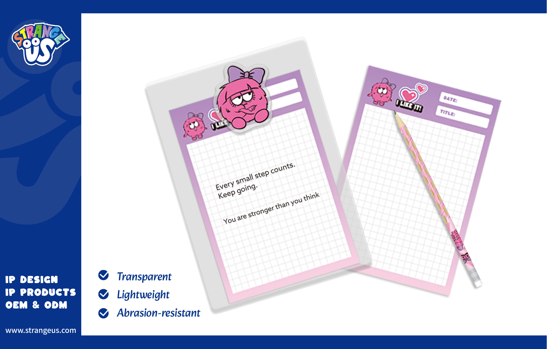 Cute Monster Click Pens